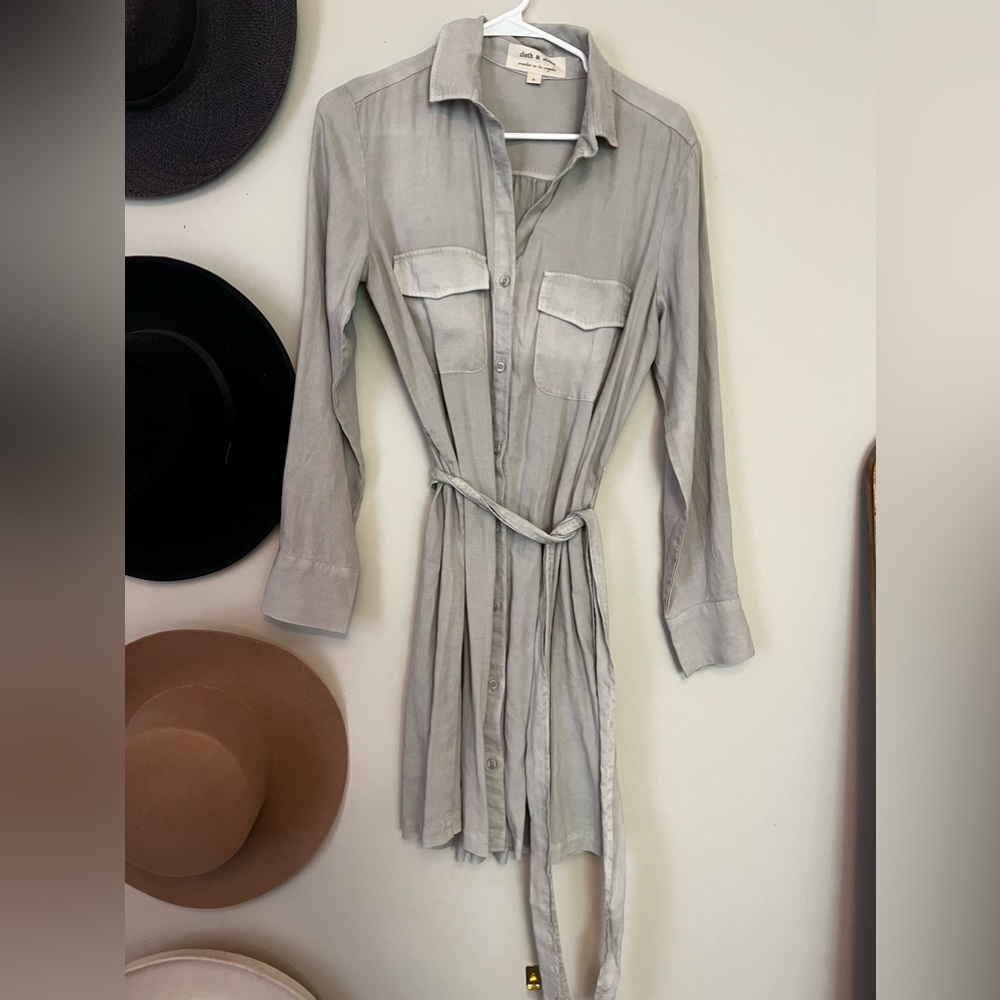 EUC cloth and stone shirt dress • size S